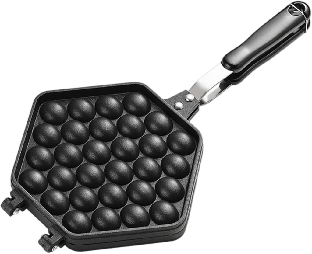 Bubble Waffle Maker Pan,Egg Waffle Maker,Cooking Baking Tool,Baking Plate Egg Bubble Puff Iron for Home Commercial Lunch Gift