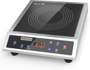Induction Cooktop, 1800W Countertop Burner with Large 8" Heating Coil, 20 Temps 100℉ to 460℉, 20 Power levels, 12-hour Timer, Child Lock, Boil, Keep Warm, Push Button