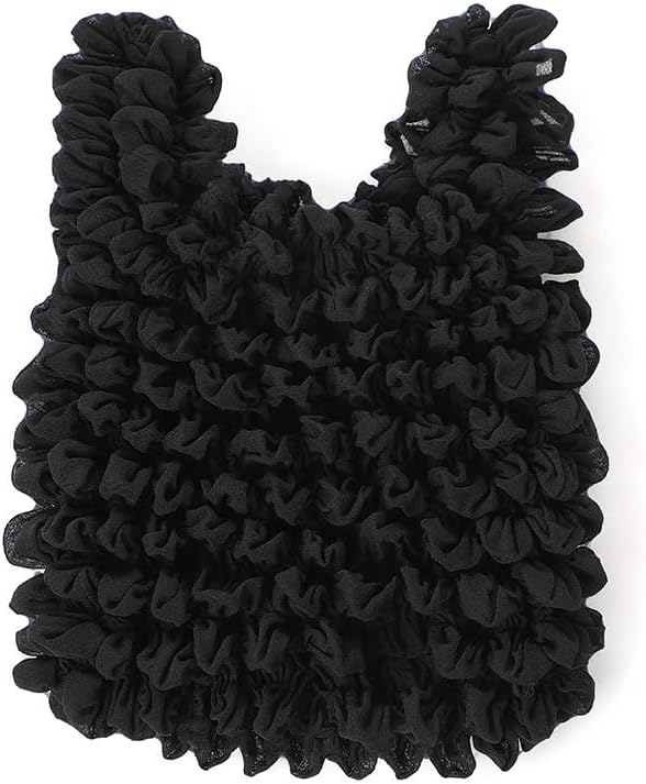 Reusable-Grocery-Bags collapsible and Washable-Shopping-Bags Four colors to choose Lightweight Polyester Fabric（Black）