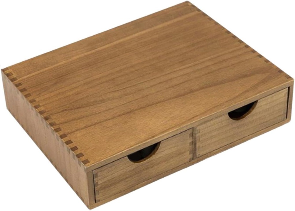 Wood Coffee Pod Holder, Coffee Pod Storage Box, Multifunctional Tea Storage Organizer with Drawer for Office,Home