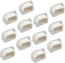 Handheld 20 Pcs Toast Bread Packaging Boxes Paper Dessert Boxes Window for Mousse Chocolates
