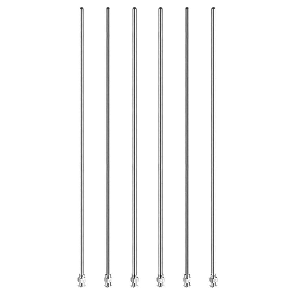 PATIKIL Blunt Tip Dispensing Needle 8G, 6 Pcs 10 Inch Stainless Steel Liquid Dispenser Needles with Lure Lock for Refilling Liquid Inks Adhesives Glue