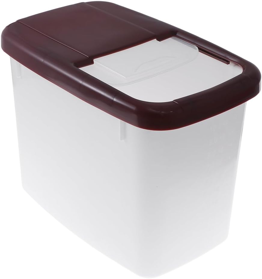 Airtight Rice Container Dry Food Storage Containers Rice Storage Bin Transparent Tank Pantry Storage Container Airtight Pantry Organization Dispenser Thicken Jin Bucket