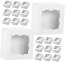 IMIKEYA 50pcs Individual Cupcake Containers for Muffins Pastries Egg Tarts and Desserts Versatile Takeaway Boxes for Events and