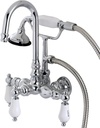 Aqua Eden Wall Mount Clawfoot Tub Faucet Finish: Polished Chrome