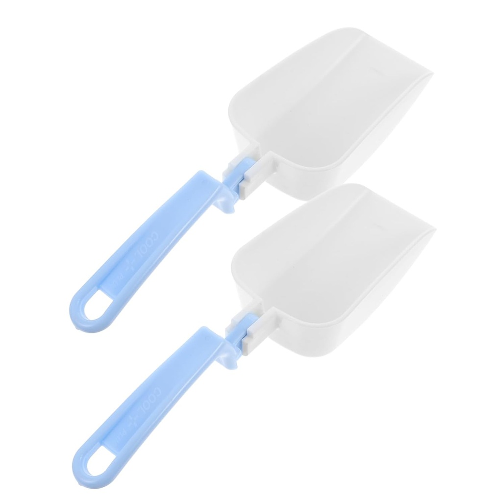 2pcs Ice Scoop for Freezer Reusable Serving Scoops for Kitchen Shovel Plastic Ice Spade Home for Dried Food