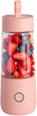 Liusj JUnst Personal Juice Mixer Blender, Portable Blender,USB Rechargeable, Handheld Blender Sports,Travel,Gym (Color : Pink)