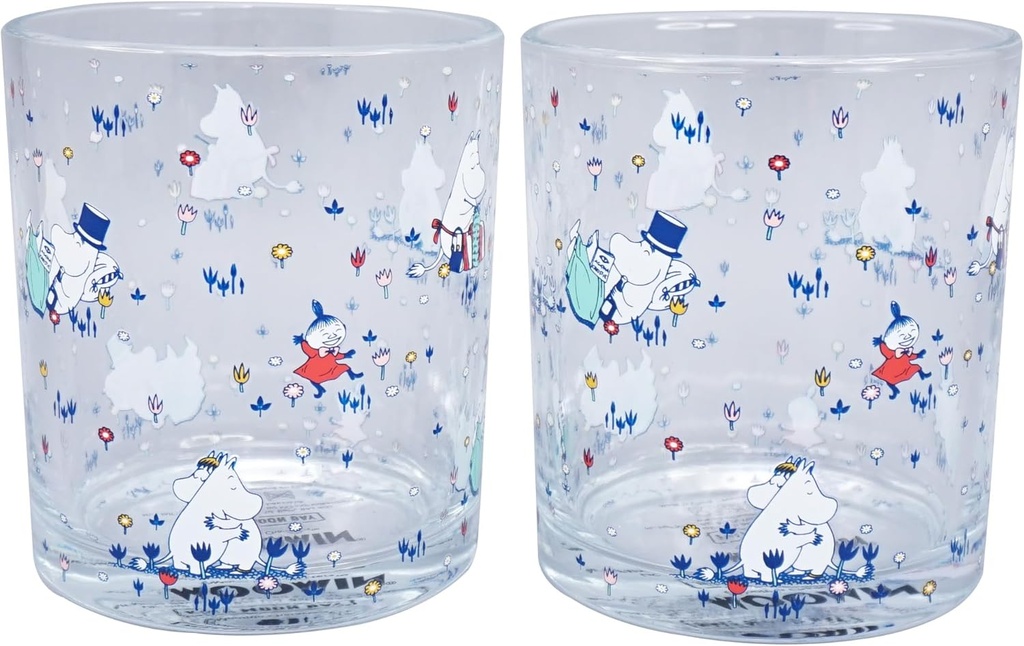Half Moon Bay Glasses Set of 2 Boxed (300ml) - Moomin
