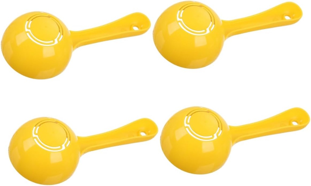 4Pcs Semicircular Rice Scoops Non-Stick Plastic Rice Spoon Set for Sushi Making Heat Resistant Kitchen Utensils for Home and Commercial Use