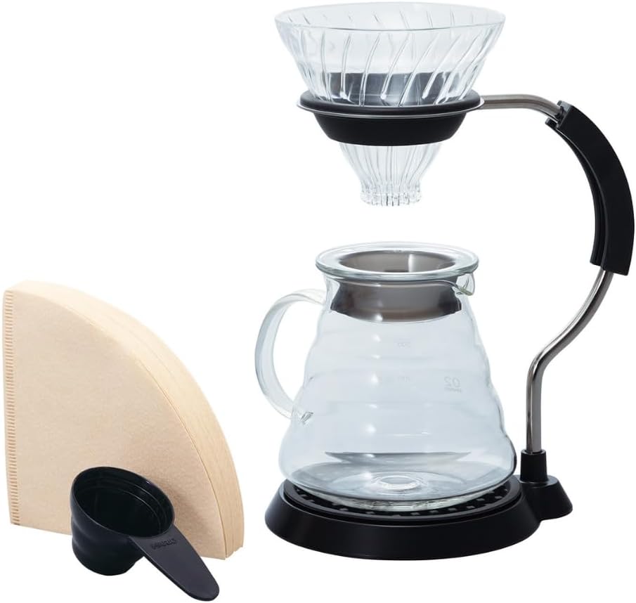 Hario V60 Arm Stand with Glass Dripper Pour Over Set