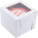 Tall Cake Boxes for Tier Cakes 14x14x12 Inch 2 Pack Wedding Cake Boxes,Sturdy Tall Bakery Boxes with Window,Layer Cake Carrier,Disposable Cake Containers