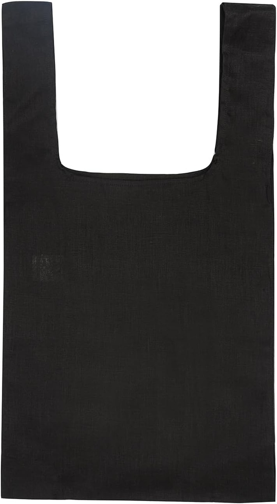 100% Pure Linen Reusable Grocery Bags Shoulder Shopping Bags with Handles, Foldable Grocery Tote Bags