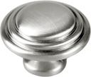 Cabinet Knobs 15 Pack Silver Hardware, 1.3 Inch (33mm) Kitchen Cabinets Drawers Round Handles Dresser Cupboard Knobs Hole Home Bathroom Hardware Sturdy Cabinet Door Knobs