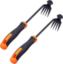 2 Pcs Weeder Puller Tool, Hand Weeder Puller Dual-Action 4-Claw Weeder with Ergonomic Grip Garden Tool for Efficient Root Removal Precision Weeder Extraction Ideal for Garden Enthusiasts