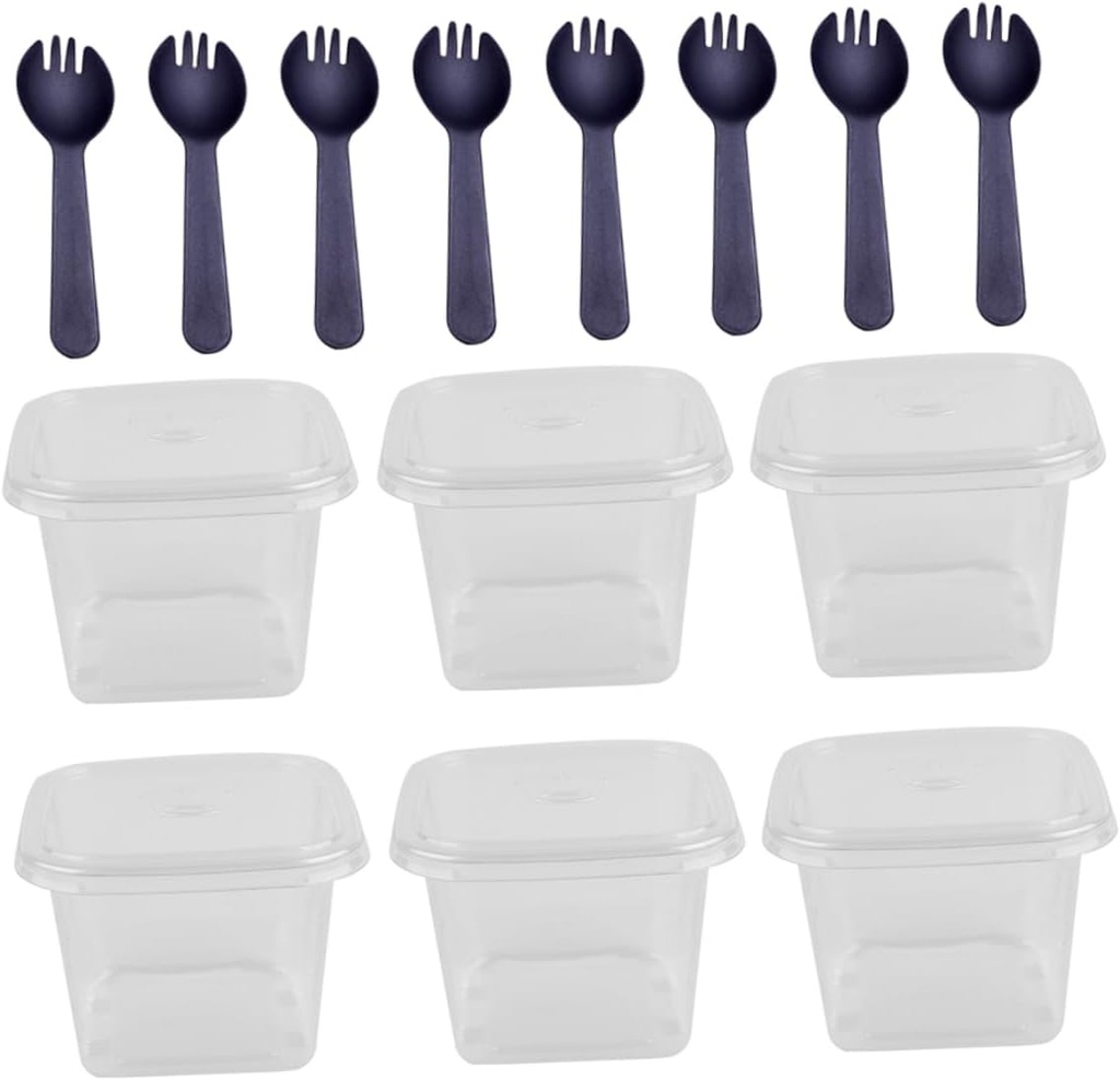 50Sets Cake Boxes Disposable Dessert Packing Containers for Cupcakes and Pastries Convenient Storage for Homemade and Bakery Treats