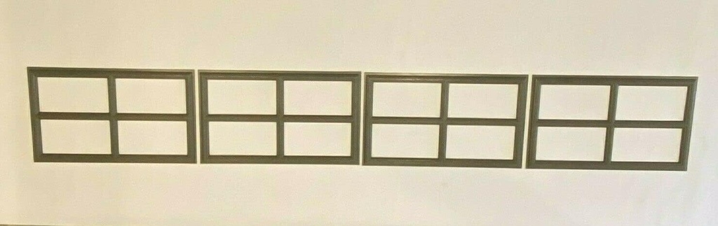 4 Amarr Stockton Short Panel Replacement Inserts for Amarr Garage Door Grills Terratone 18.5" x 11" Mullion Trim ONLY FITS Amarr & Pella Garage Doors