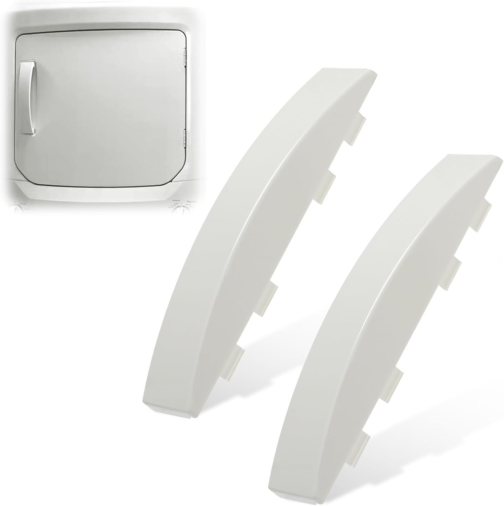2 Pack Dryer Door Handle Replacement for GE GUD27ESSMWW GUD27ESSM1WW – Compatible with WE01X30378, WE01X25878, WE1M1068, PS1177202 – Stackable Dryer Door Handle
