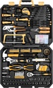 DEKOPRO 198 Piece Home Repair Tool Kit, Wrench Plastic Toolbox with General Household Hand Tool Set