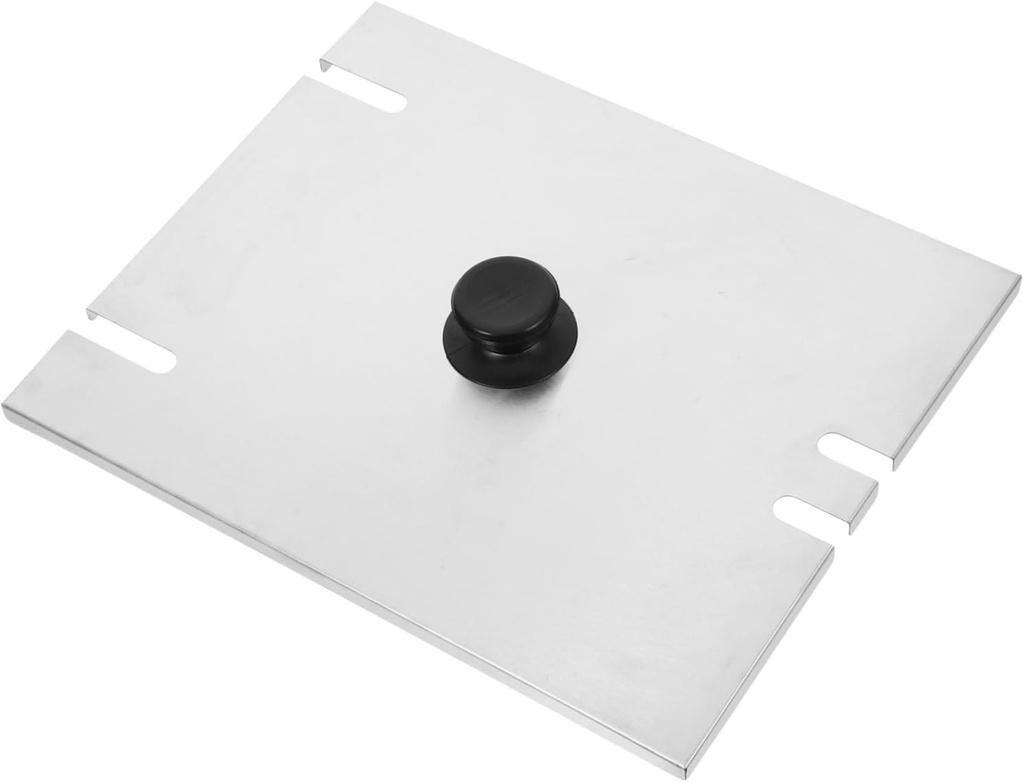 Cabilock Modern Lid for Electric Fryer Deep Fryer Cover Replacement Stainless Steel Versatile Accessory for Cooking Random Style