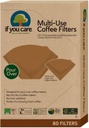 If You Care Multi-Use Coffee Filters, Great for Pour Over, Unbleached, 80 Count