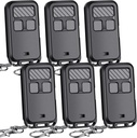 Kingdder 6 Pcs Universal 890MAX Garage Door Opener Remote Compatible with Chamberlain LiftMaster 3 Button Garage Door Opener Remote with Key Chain for 5 Colors Learning Buttons