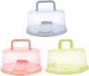 KICHOUSE Elegant Cake Storage Container Set 3pcs Handle Cake Boxes Safe Simple Design for Easy Handling