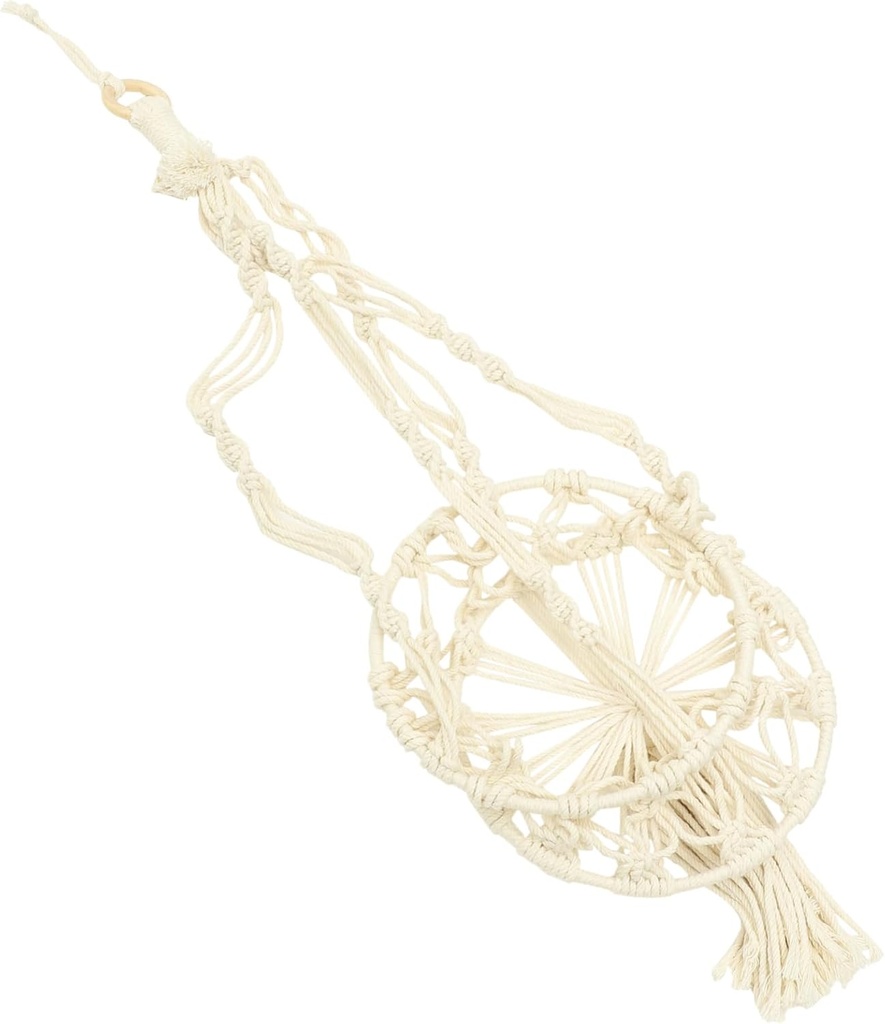 Cotton Rope Storage Basket Kitchen Fruit Holder Bohemia Macrame Basket