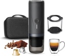 Portable Espresso Maker with 20Bar Pressure & 7500mAh Battery - Fast Heating Coffee Machine for Travel, Camping - Compatible with Grounds & Nespresso - Compact 640g, Food-Grade Stainless Steel