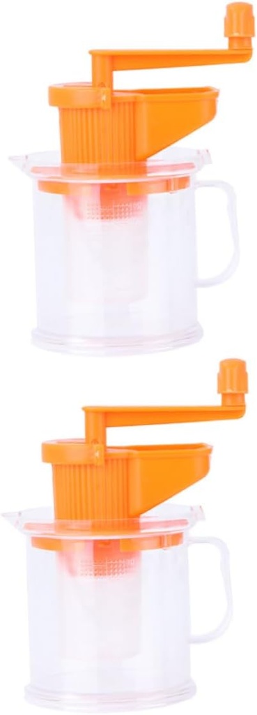 Alipis Manual Soybean Juicer Lemon Squeezer 2PCS Food-Grade Handheld Juicing Machine for Soymilk Fruit Vegetable Extraction for Home Use and Healthy Drinks Random Color