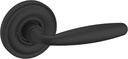 Baldwin 5106.Pass 5106 Passage Door Lever Set with 5048 Rose from The Estate Collection - Satin Black