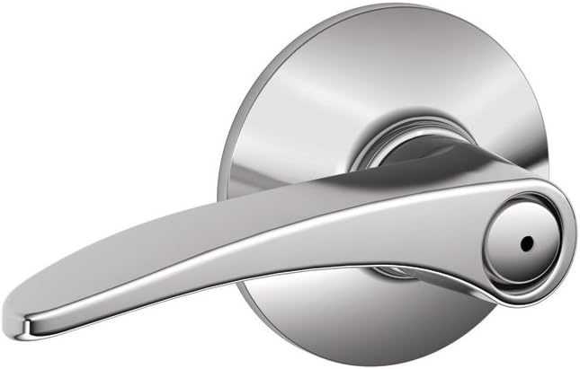 Schlage F40MNH625 Manhattan Privacy Lever, Bright Chrome