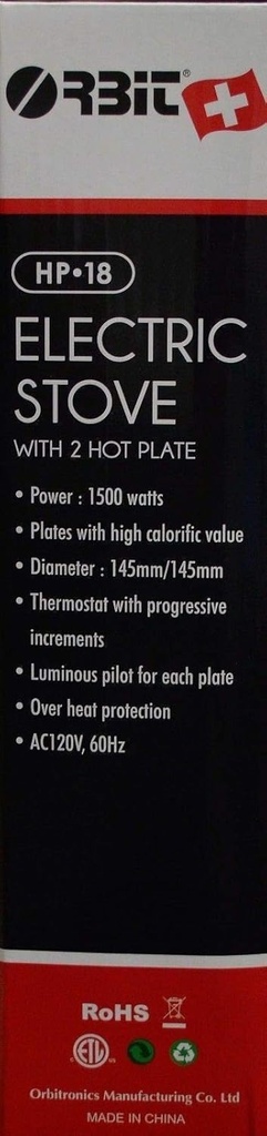 WGC Electric Stove Dual 2 Burner Hot Plate Countertop Warmer