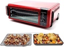 Ninja SP101 8-in-1 Air Fry Large Toaster Oven Flip-Away for Storage Dehydrate Keep Warm 1800w XL Capacity (Renewed) RED