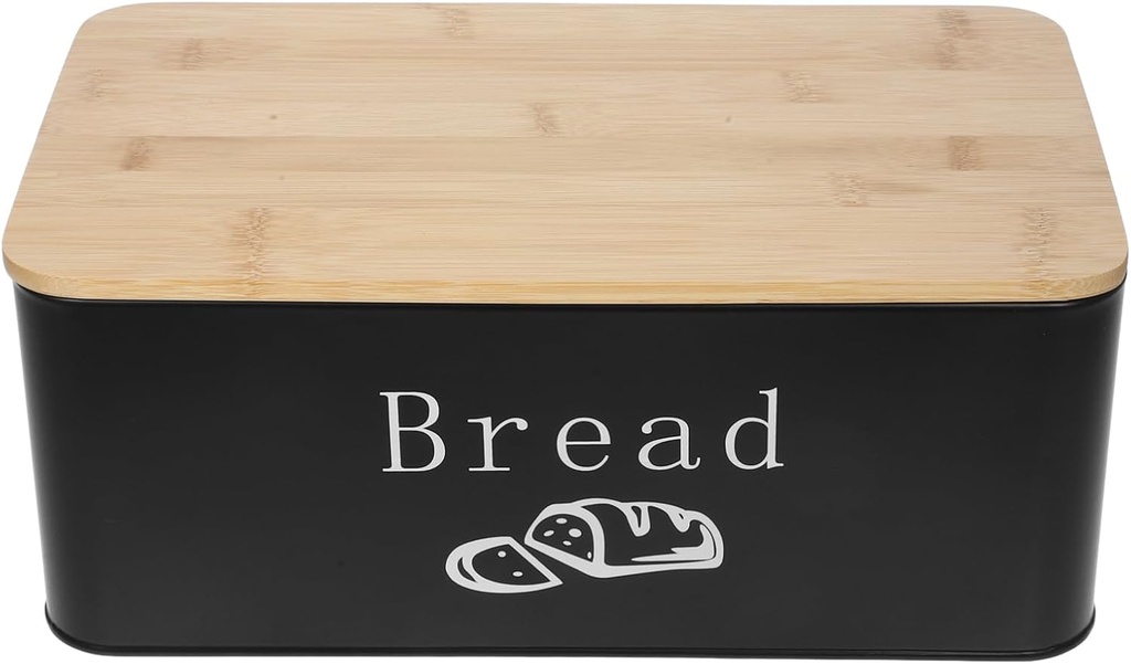Bread Box Cutting Board Lid Storage Container Kitchen Organiser Sealed Bread Holder Counter Bread Boxes