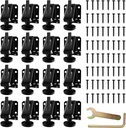 LOSCHEN 16 PCS Heavy Duty Adjustable Leveling Feet for Furniture,Hexagon Nuts Lock Furniture Legs Levelers,for Table, Cabinets, Workbench,Shelving Units and More