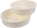 2pcs Plastic Steamer Basket for Pot Steamer Cookware Food Lightweight and Compact Great for Dumplings Rice Eggs