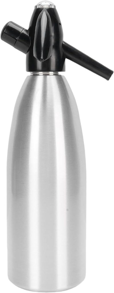 Sparkling Water Maker 1L Soda Siphon Portable Soda Maker for Home Bar Outdoor Use Making Cocktails DIY Sparkling Drinks
