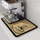 LIMNUO Coffee Mat Super Absorbent Dish Drying Mat Coffee Bar Accessories Match with Coffee Maker Coffee Machine Coffee Pot Large Drying Mats for Kitchen Counter