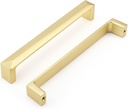 Haidms 10 Pack Gold Cabinet Handles 6-5/16 Inch(160mm) Hole Center Soild Zinc Alloy Brushed Gold Cabinet Pulls Kitchen Drawer Pulls Cupboard Hardware for Kitchen