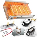 [UPGRADED] 279838 Dryer Heating Element for Whirlpool Kenmore Maytag Amana Roper, Dryer Heating Element Parts Include Dryer Thermostat Thermal Fuse, Replaces 2406026 3403585 w10724237