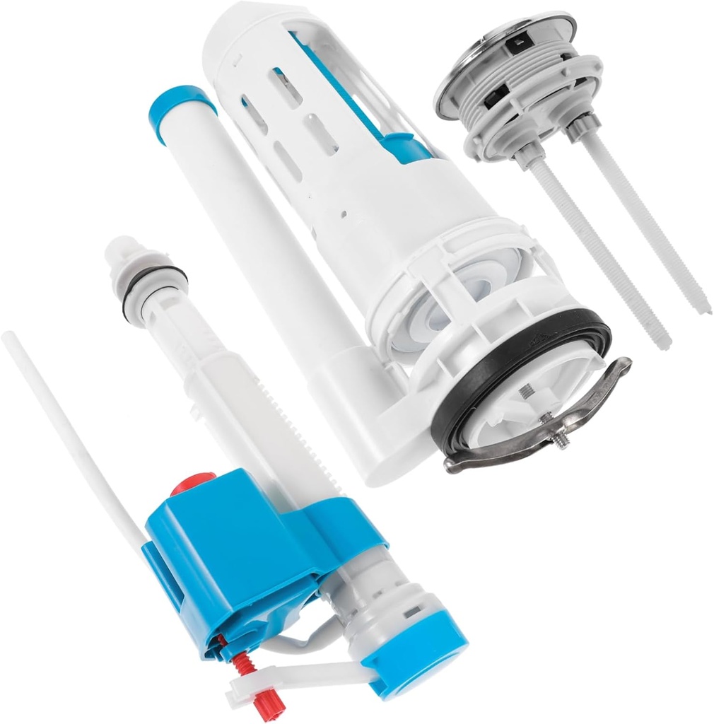 Toilet Tank Pressing Button Replacement Kit for Height Water Inlet and Drain Valves Repair Accessory for Home Toilets Easy Installation and Leak Fix