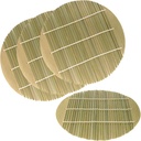 Green Bamboo Steamer liners Kitchen Mat Rack Steamer Pad Inserts, 7.8 Inch Dia, 4 Pieces