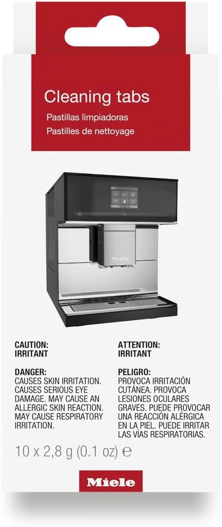 Miele Genuine Cleaning Tablets for Coffee Machines, 10 Tablets – 11201250