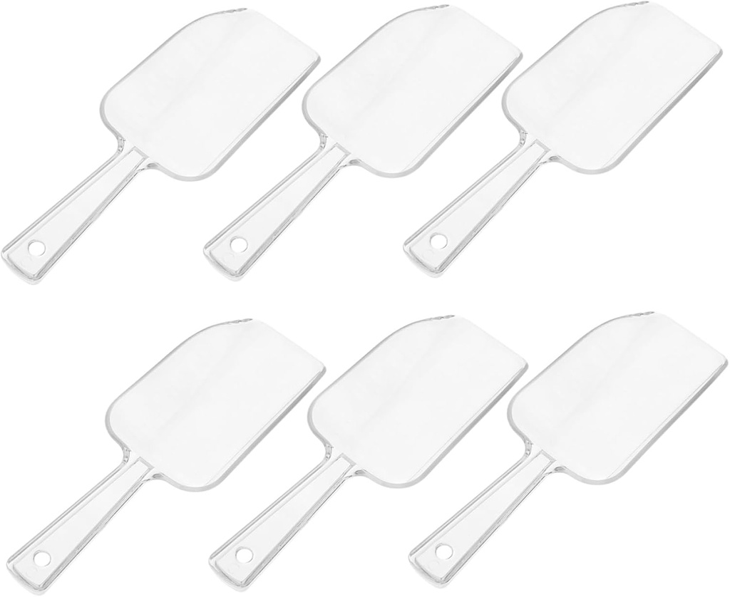 Ciieeo 6-piece Plastic Measuring Cup and Spatula Set Ice Scoop Spatula Ice Shovel Food Scoop Multi-use Buffet Home