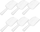 Ciieeo 6-piece Plastic Measuring Cup and Spatula Set Ice Scoop Spatula Ice Shovel Food Scoop Multi-use Buffet Home