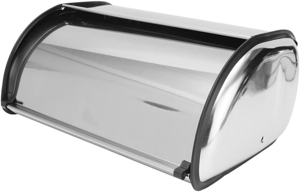 Happyyami Small Stainless Steel Bread Box Heat Insulated Kitchen Storage Organizer for Home Use Versatile Storage Container