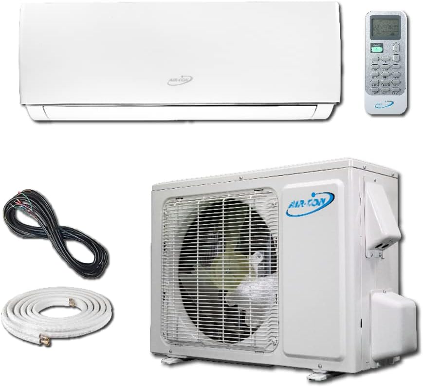 12000 BTU Mini Split Air Conditioner – Ductless AC/Heating System - 1 Ton Pre-Charged Inverter Heat Pump – 17 SEER - 15’ Lineset & Wiring - 100% Ready to Install - USA Parts & Support | Serene Series