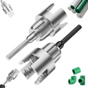 Pvc Pipe Threader Tool Set 1/2 3/4 NPT Water Pipe Internal & External Threader, Pvc Pipe Thread Cutting Tool, Dual-function PVC Pipe Threading Tool for Electric Drill. Primary