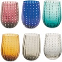 Villa d 'Este Home Tivoli Shiraz Set Water Glasses, Assorted, 6 Units