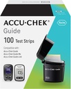 Accu-Chek Guide Glucose Test Strips for Diabetic Blood Sugar Testing (Pack of 100)